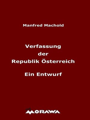 cover image of Verfassung der Republik Österreich